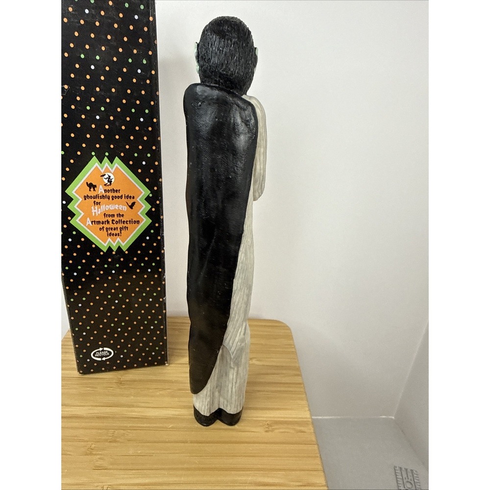 VTG 90s Vampire Halloween Hand Painted Resin Pencil Figure 10" Artmark With Box - Picture 6 of 13